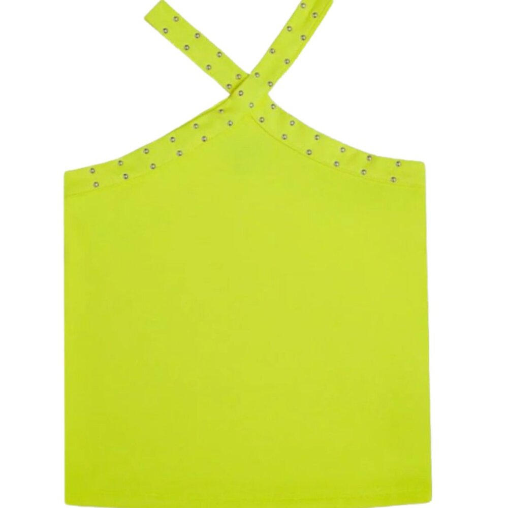 MIA New York Studded Cross Over Top